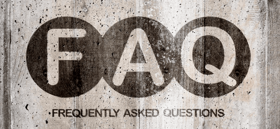 FAQ sign